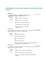 ACBII Midterm Exam Actual Questions and Answers 100% Correct