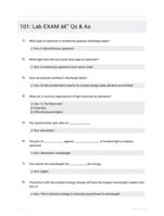 101: Lab Exam Questions with Verified Solutions (150 Questions) 2024 Update