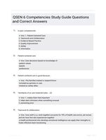 QSEN 6 Competencies Study Guide Questions and Correct Answers