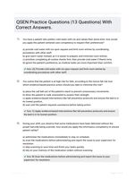 QSEN Practice Questions |13 Questions| With Correct Answers.