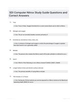 SDI Computer Nitrox Study Guide Questions and Correct Answers