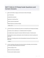 N317 CAQ ch 29 Study Guide Questions and Correct Answers