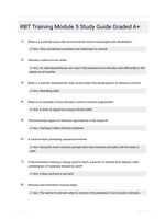 RBT Training Module 5 Study Guide Graded A+