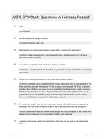 ASPE CPD Study Questions AH Study Guide Graded A+