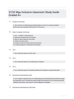 D152 Wgu Inclusive classroom Study Guide Graded A+