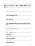 Corepower C1 Class Study Guide Questions and Correct Answers