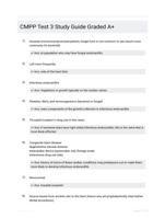 CMPP Test 3 Study Guide Graded A+