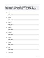 Descubre 2 - Chapter 1 QUESTIONS AND ANSWERS 100% VERIFIED A+ GUARANTEED