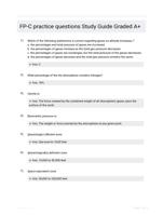 FP-C practice questions Study Guide Graded A+