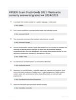 KPEERI Exam Study Guide 2021 Flashcards correctly answered graded A+ 2024/2025