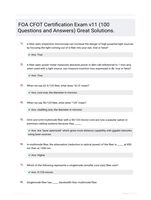 FOA CFOT Certification Exam v11 (100 Questions and Answers) Great Solutions.