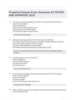 Property Producer Exam Questions 43 TESTED AND APPROVED 2024