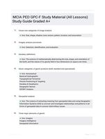 MCIA PED GPC-F Study Material (All Lessons) Study Guide Graded A+