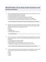 NR-509 Week 3 Quiz Study Guide Questions and Correct Answers