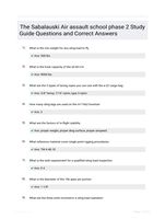 The Sabalauski Air assault school phase 2 Study Guide Questions and Correct Answers