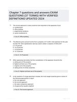 Chapter 7 questions and answers EXAM QUESTIONS (37 TERMS) WITH VERIFIED DEFINITIONS UPDATED 2024