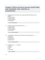 Chapter 5 MCQs and short answers QUESTIONS AND ANSWERS 100% VERIFIED A+ GUARANTEED