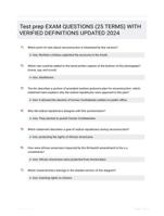 Test prep EXAM QUESTIONS (25 TERMS) WITH VERIFIED DEFINITIONS UPDATED 2024