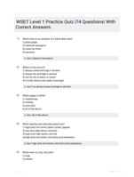 WSET Level 1 Practice Quiz |74 Questions| With Correct Answers.