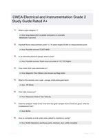 CWEA Electrical and Instrumentation Grade 2  Study Guide Rated A+