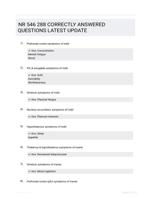 NR 546 288 CORRECTLY ANSWERED QUESTIONS LATEST UPDATE