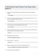 C-39 Roofing Trade Practice Test Study Guide Rated A+