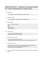 NURS 209 Exam 2 - Questions & Answers (Rated A+) 100% Guaranteed Best Update 2024