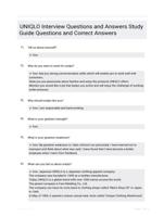 UNIQLO Interview Questions and Answers Study Guide Questions and Correct Answers