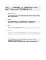 HIST 151 UH Manoa Ch. 1-5 Midterm/Exam 1 -BEST EXAM PACK FOR 2024 REVIEW