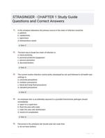 STRASINGER - CHAPTER 1 Study Guide Questions and Correct Answers