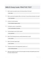 MBLEX Study Guide: PRACTICE TEST