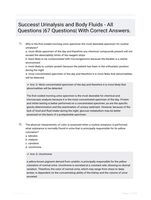 Success! Urinalysis and Body Fluids - All Questions |67 Questions| With Correct Answers.