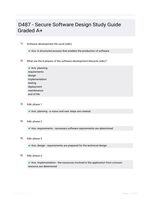 D487 - Secure Software Design Study Guide Graded A+