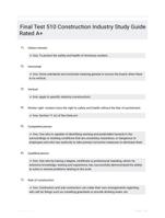 Final Test 510 Construction Industry Study Guide Rated A+