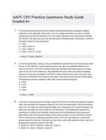 AAPC CPC Practice Questions Study Guide Graded A+