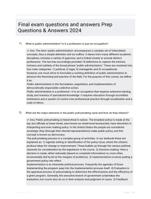 Final exam questions and answers Prep Questions & Answers 2024