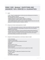 BSNC-1000 - Module 1 QUESTIONS AND ANSWERS 100% VERIFIED A+ GUARANTEED