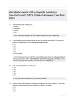 Wonderlic exam with complete solutions Questions with 100% Correct Answers | Verified 2024