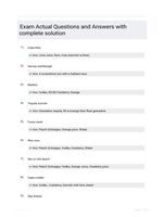 Exam Actual Questions and Answers with complete solution