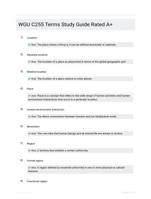 WGU C255 Terms Study Guide Rated A+