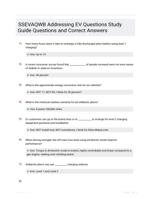 SSEVAQWB	Addressing EV Questions Study Guide Questions and Correct Answers