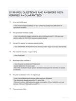 D199 WGU QUESTIONS AND ANSWERS 100% VERIFIED A+ GUARANTEED