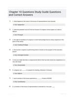 Chapter 10 Questions Study Guide Questions and Correct Answers