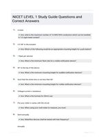 NICET LEVEL 1 Study Guide Questions and Correct Answers