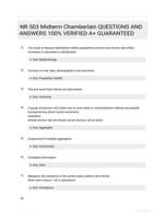 NR 503 Midterm Chamberlain  QUESTIONS AND ANSWERS 100% VERIFIED A+ GUARANTEED