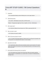 Force IBT STUDY GUIDE / 58 Correct Questions &