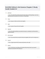 BJU(5th Edition) Life Science Chapter 2 Study Guide Graded A+