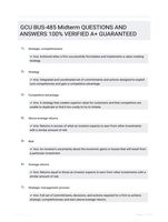 GCU BUS-485 Midterm QUESTIONS AND ANSWERS 100% VERIFIED A+ GUARANTEED