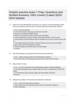 Gmetrix practice exam 1 Prep | Questions and Verified Answers| 100% Correct (Latest 2024/ 2024 Update)