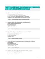 WSET Level 2 Study Guide Questions | Questions  with 100% COMPLETE SOLUTIONS